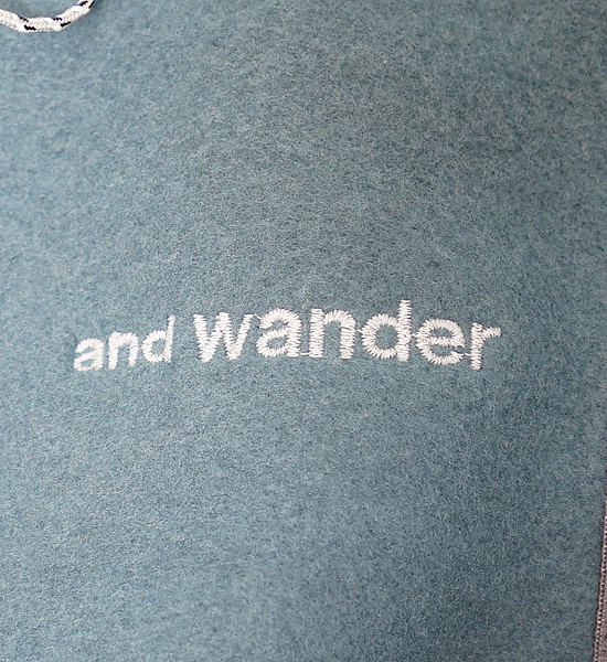 【and wander】アンドワンダー women's wool fleece cardigan "3Color"