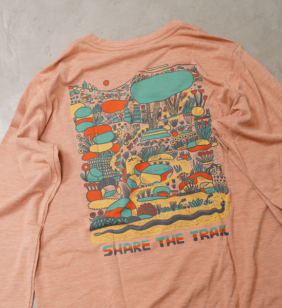 【patagonia】パタゴニア women's L/S Capilene Cool Daily Graphic Shirt(Lands) ※ネコポス可