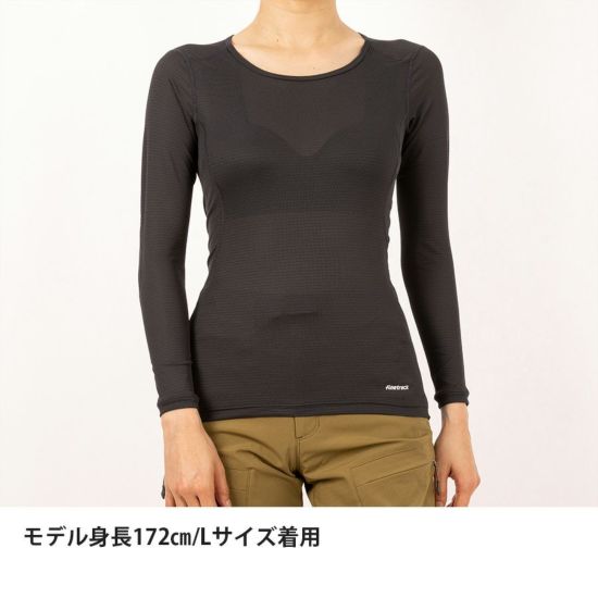 【finetrack】ファイントラック Women's Dry Layer Warm Bratop Long Sleeve "Graphite"