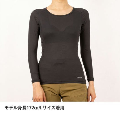 【finetrack】ファイントラック Women's Dry Layer Warm Bratop Long Sleeve "Graphite"