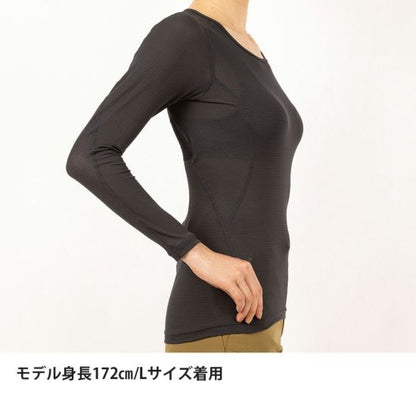 【finetrack】ファイントラック Women's Dry Layer Warm Bratop Long Sleeve "Graphite"