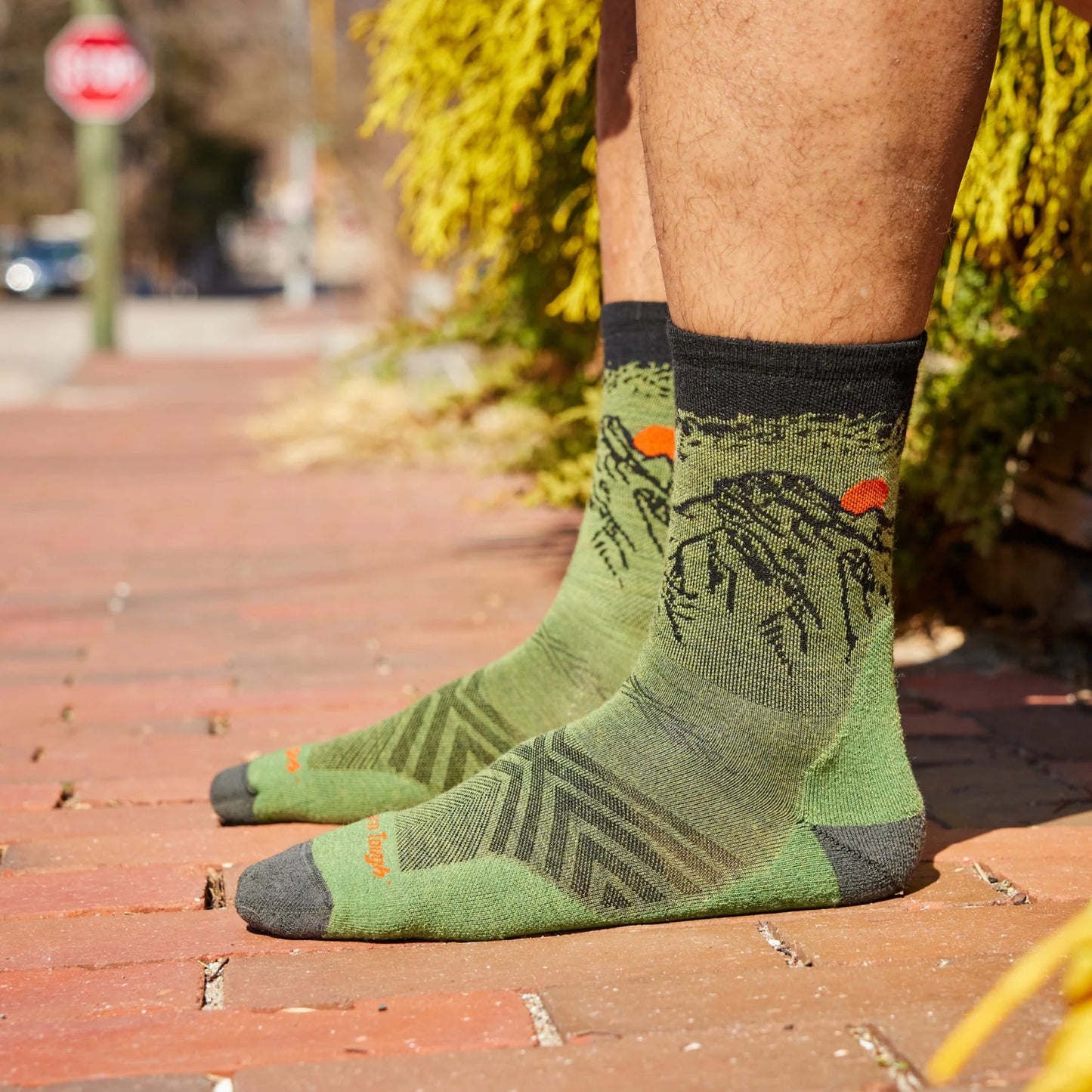 【DARN TOUGH VERMONT】 ダーンタフバーモント Vert Micro Crew Ultra-Lightweight Running Socks "Lichen" ※ネコポス可