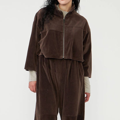 【THE NORTH FACE Purple Label】ノースフェイスパープルレーベル  women's Field Velour Cropped Jacket "Brown"
