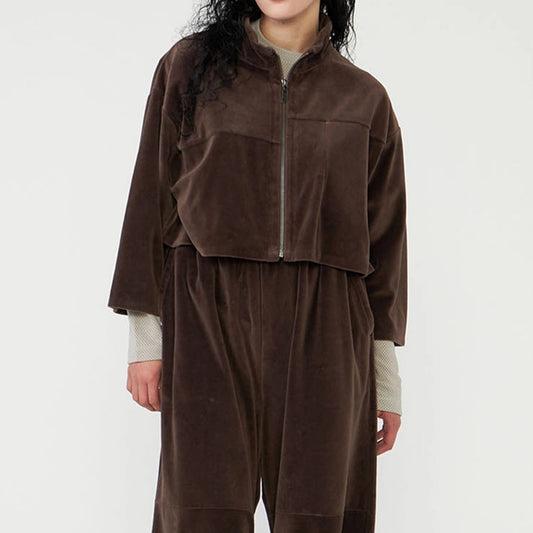 【THE NORTH FACE Purple Label】ノースフェイスパープルレーベル  women's Field Velour Cropped Jacket "Brown"