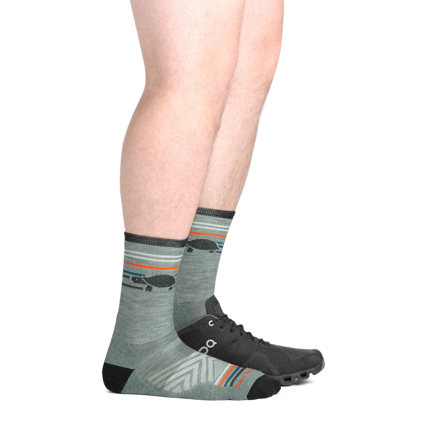 【DARN TOUGH VERMONT】 ダーンタフバーモント Pacer Micro Crew Ultra-Lightweight Running Socks "Seafoam" ※ネコポス可