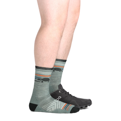【DARN TOUGH VERMONT】 ダーンタフバーモント Pacer Micro Crew Ultra-Lightweight Running Socks "Seafoam" ※ネコポス可