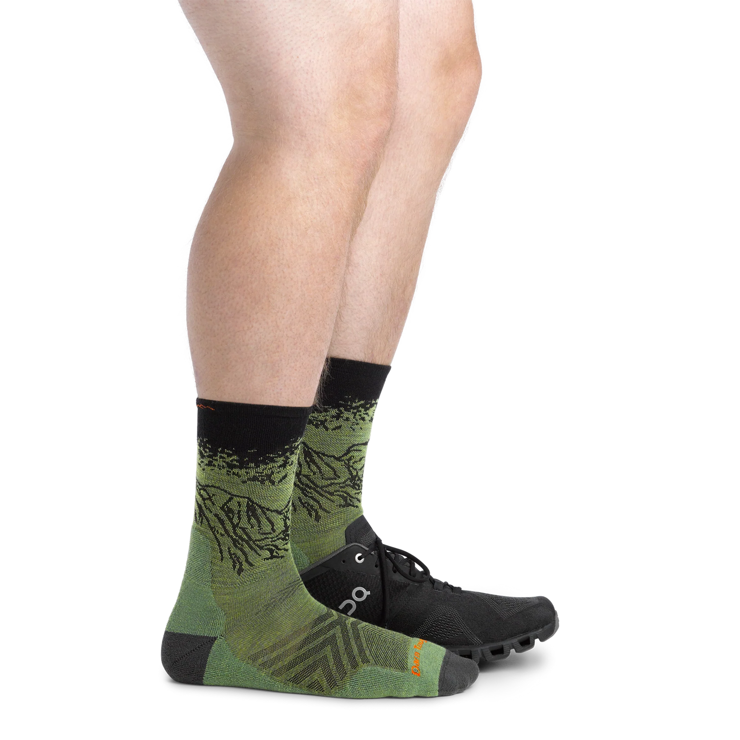 【DARN TOUGH VERMONT】 ダーンタフバーモント Vert Micro Crew Ultra-Lightweight Running Socks "Lichen" ※ネコポス可