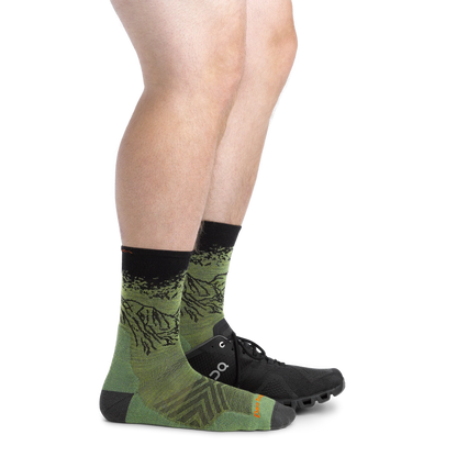 【DARN TOUGH VERMONT】 ダーンタフバーモント Vert Micro Crew Ultra-Lightweight Running Socks "Lichen" ※ネコポス可