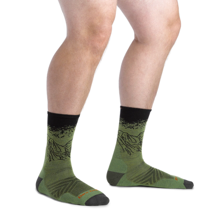 【DARN TOUGH VERMONT】 ダーンタフバーモント Vert Micro Crew Ultra-Lightweight Running Socks "Lichen" ※ネコポス可