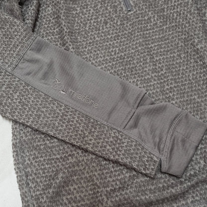 【milestone】マイルストーン unisex Cloud Half-Zip "2Color"