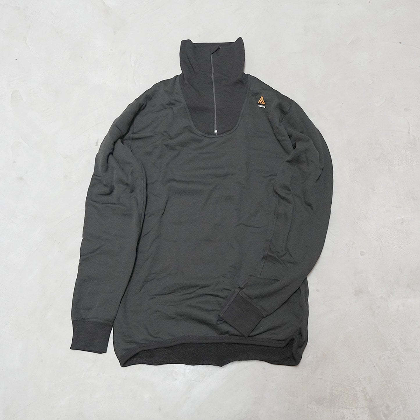 【ACLIMA】アクリマ men's Hotwool Polo Zip "Jet Black"