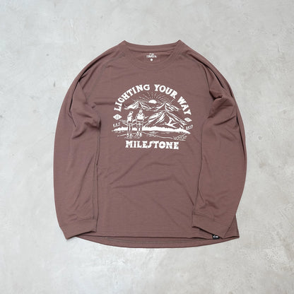 【milestone】マイルストーン unisex milestone Original Long Sleeve T-Shirt Canvas "National Park" "2Color" ※ネコポス可