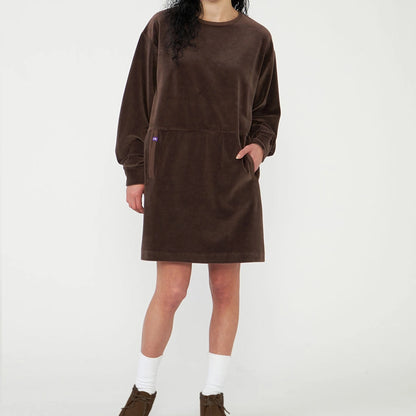 【THE NORTH FACE Purple Label】ノースフェイスパープルレーベル  women's Field Velour Dress "Brown"
