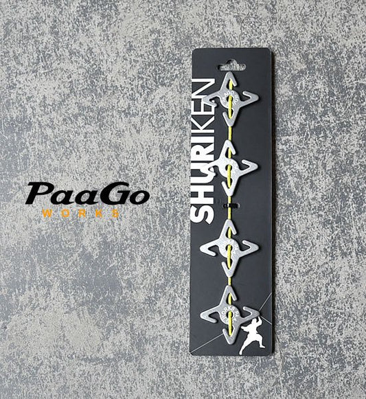 【PaaGo WORKS】 パーゴワークス SHURIKEN "Silver" ※ネコポス可