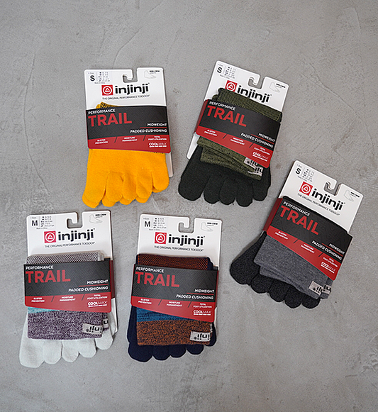 【injinji】インジンジ Trail Midweight Mini-Crew "8Color" ※ネコポス可