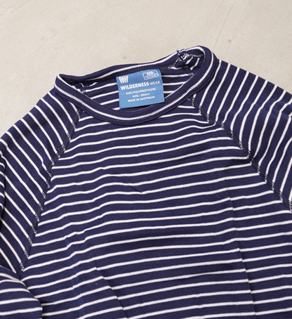 【WILDERNESS WEAR】ウィルダネスウェア PolyPRO+ 190 Long Sleeve Crew Stripe "2Color"