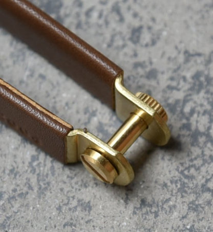 ★40%off【hobo】 ホーボー Brass Key Holder with Cow Leather "3Color"