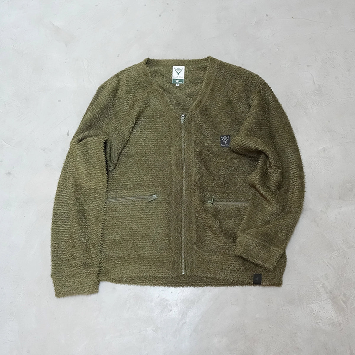 【South2 West8】サウスツーウエストエイト 〈SOUTH2 WEST8〉x〈FOXFIRE〉V-Neck Cardigan "2Color"