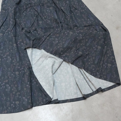 【THE NORTH FACE Purple Label】ノースフェイスパープルレーベル women's Flower Printed Field Tiered Skirt "Dark Navy"