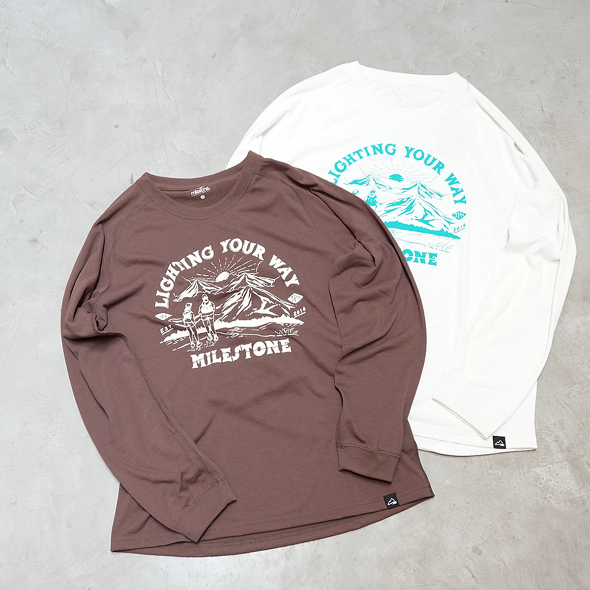 【milestone】マイルストーン unisex milestone Original Long Sleeve T-Shirt Canvas "National Park" "2Color" ※ネコポス可