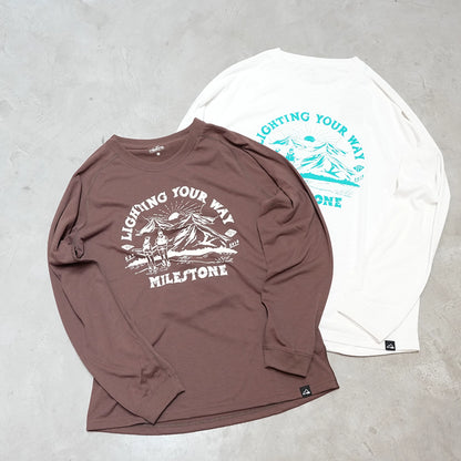 【milestone】マイルストーン unisex milestone Original Long Sleeve T-Shirt Canvas "National Park" "2Color" ※ネコポス可