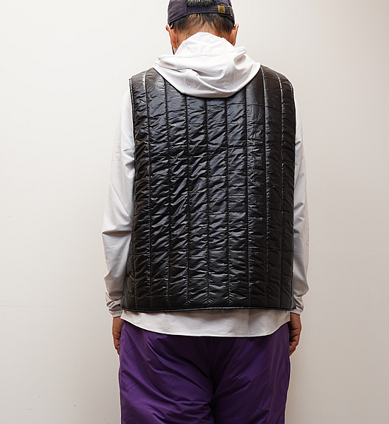 【South2 West8】サウスツーウエストエイト men's Quilted C/N Vest-Nylon Ripstop "Black"