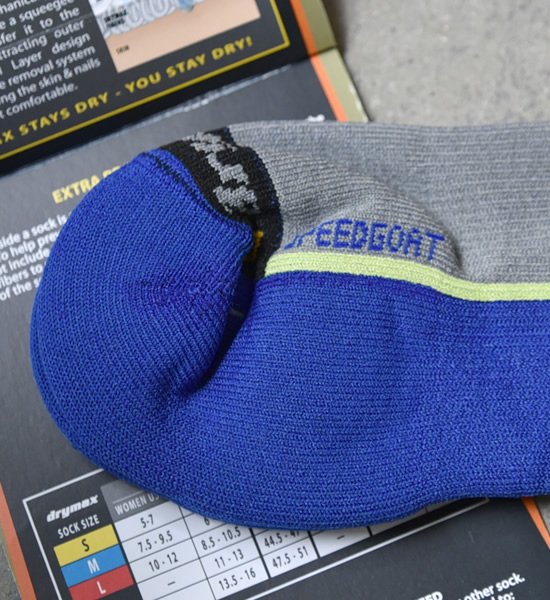 【drymax】ドライマックス Lite Trail Running speedgoat "Blue×Gray" ※ネコポス可