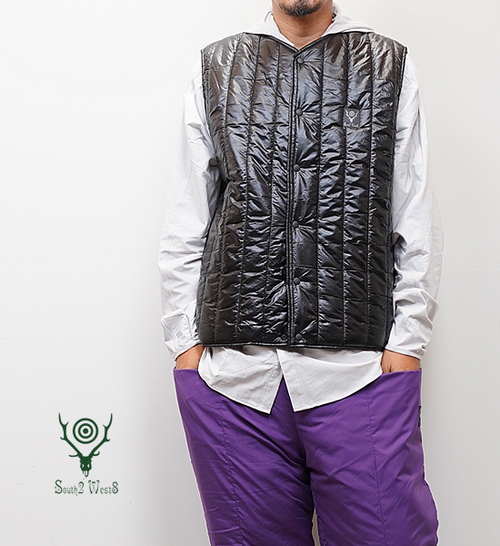 South2 West8 サウスツーウエストエイト Quilted C/N Vest-Nylon