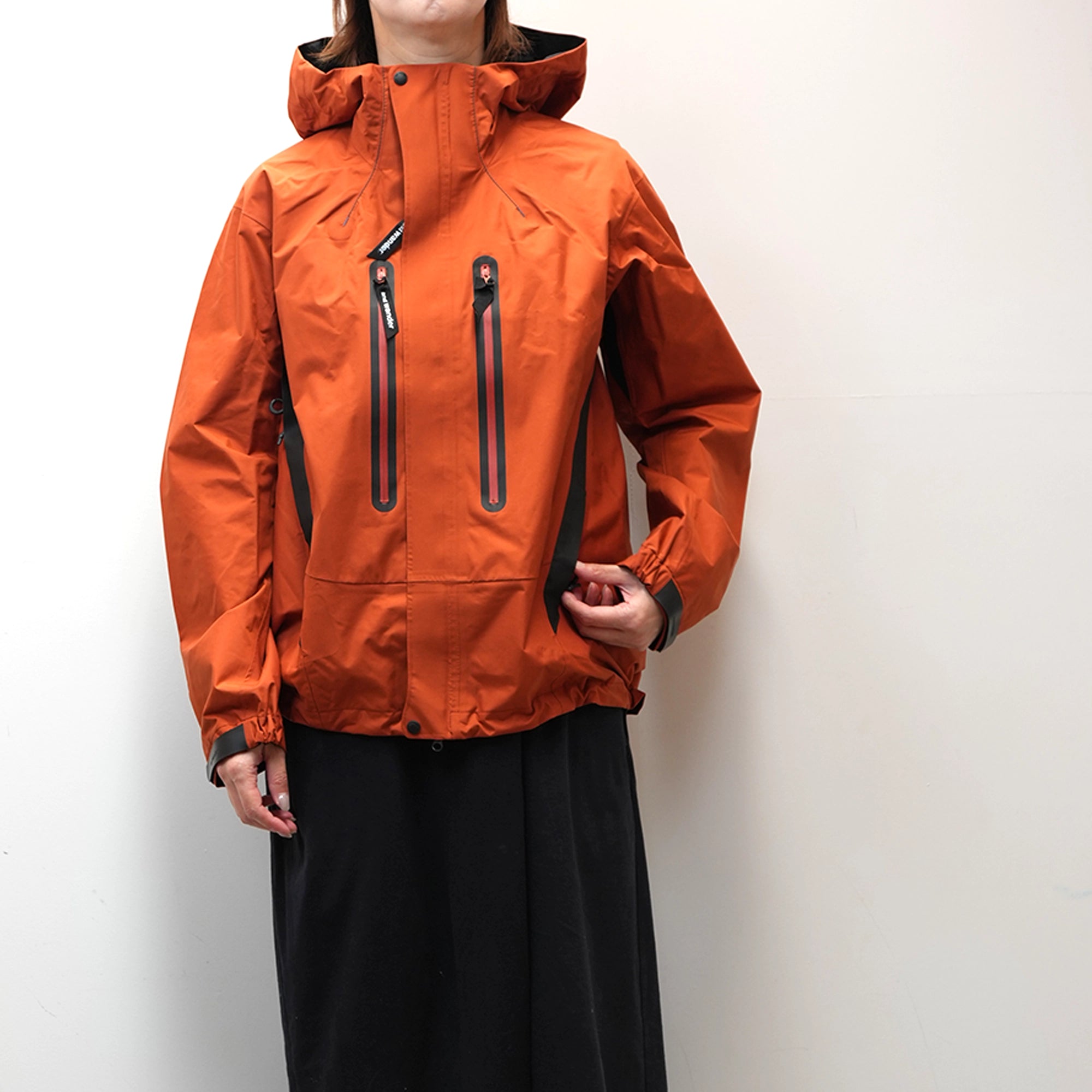 and wander (アンドワンダー) 2.5L hiker rain jacket / 2.5レイヤー 
