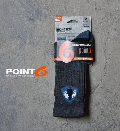 【POINNT6】ポイント6 PCT Hiking Tech Light Crew "Gray" ※ネコポス可