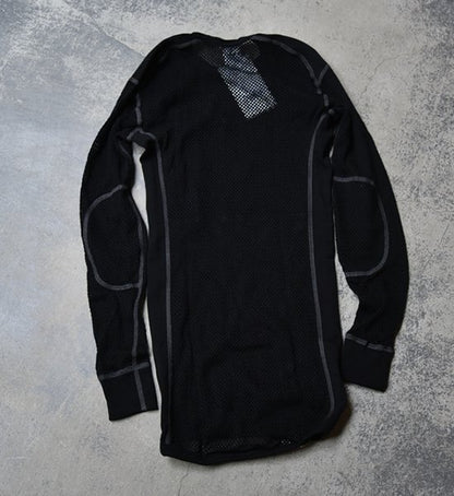 【ACLIMA】アクリマ women's Wool Net Crew Neck "Jet Black"