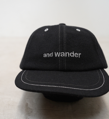 【and wander】アンドワンダー wool melton cap "2Color"