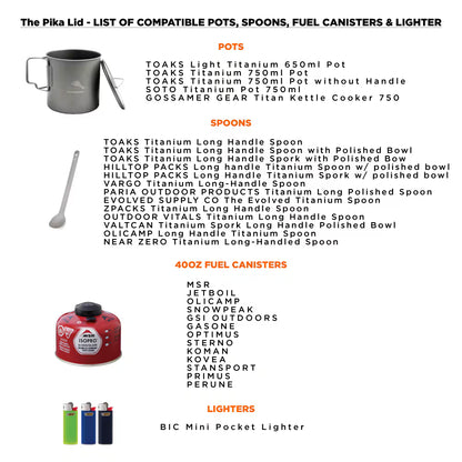 【PIKA OUTDOORS】パイカアウトドアーズ The Pika Lid