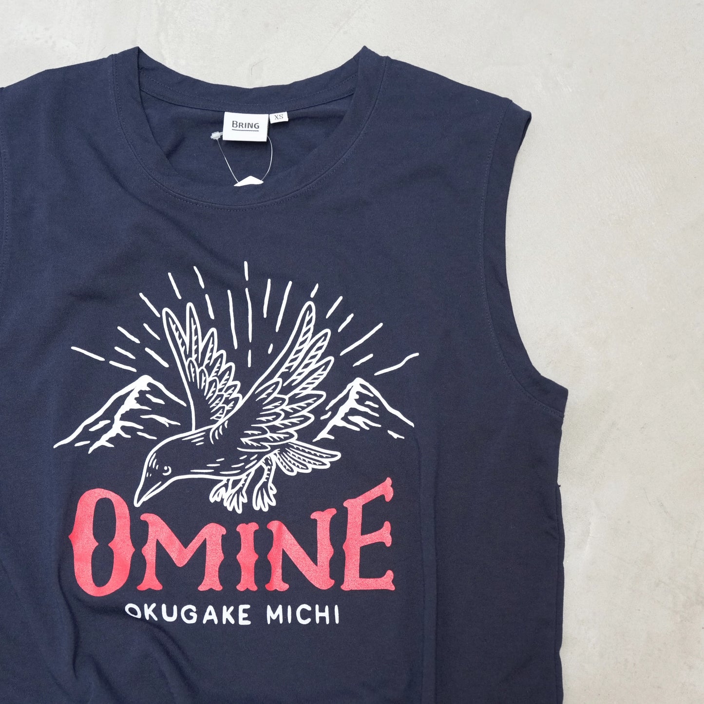 【BRING×Yosemite】unisex ▽Return to the mountains OMINE Sleeve-less Tee "2Color" ※ネコポス可