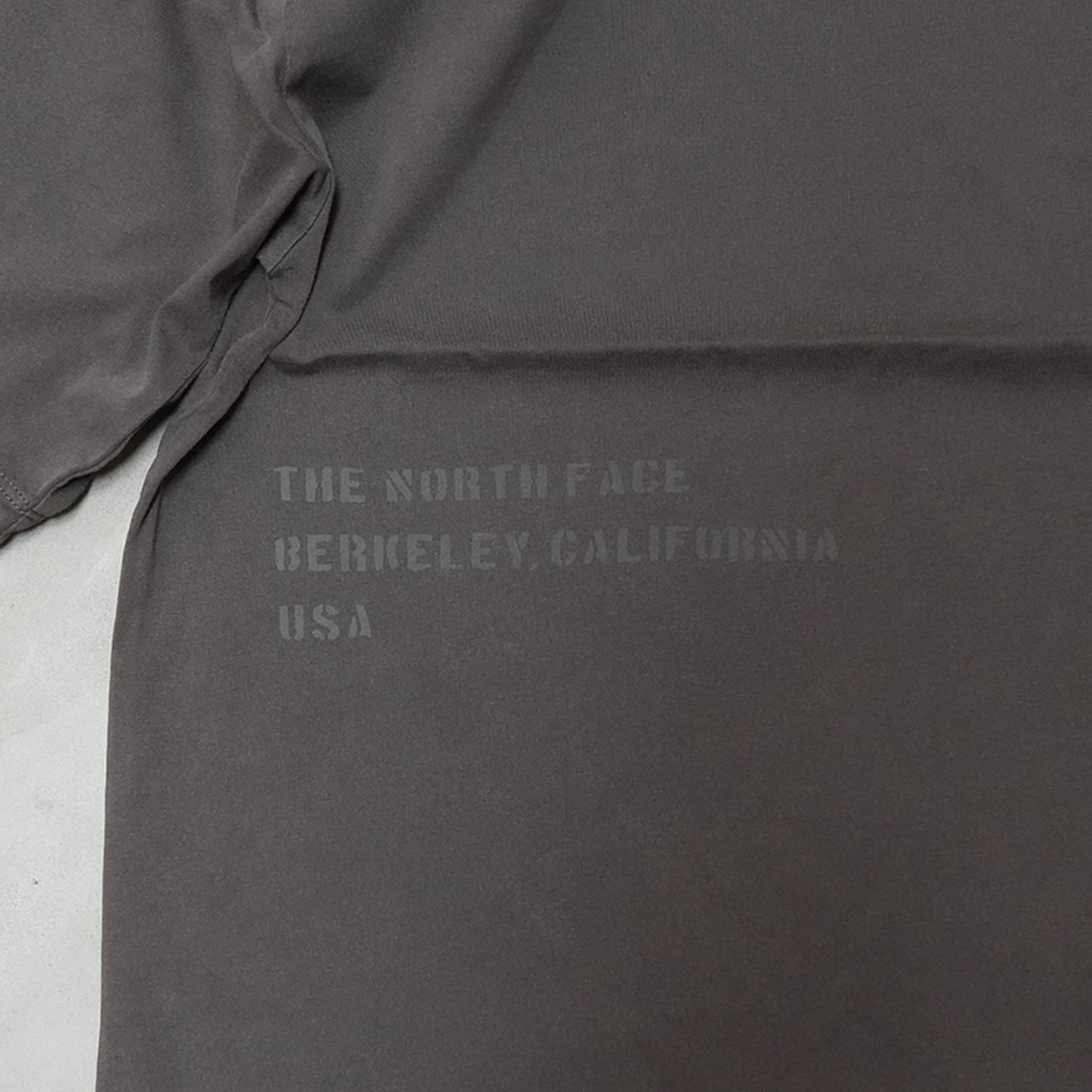 【THE NORTH FACE Purple Label】ノースフェイスパープルレーベル  women's Garment Dyed Lettered Field Tee "Charcoal" ※ネコポス可