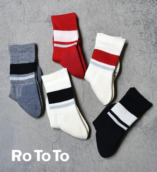 【RoToTo】ロトト Safety Border Socks "5Color"