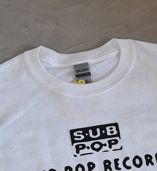 【SUB POP】サブポップ S/S Print Tee "1988" "White" ※ネコポス可