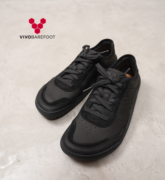 【VIVOBAREFOOT】ヴィヴォ ベアフット women's Gobi Sneaker Leather "Obsidian"