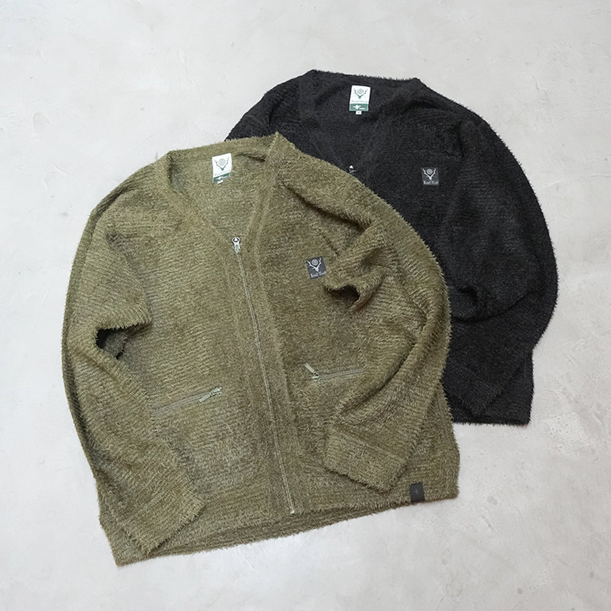 【South2 West8】サウスツーウエストエイト 〈SOUTH2 WEST8〉x〈FOXFIRE〉V-Neck Cardigan "2Color"