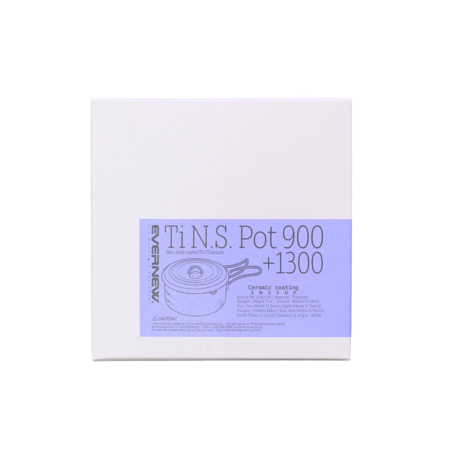 【EVERNEW】エバニュー Ti N.S. Pot 900+1300