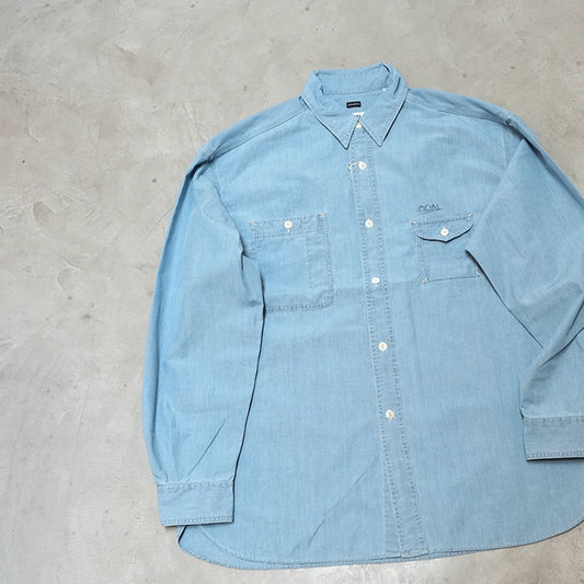 【nanamica】ナナミカ men's Regular Collar Chambray Shirt "Light Indigo"