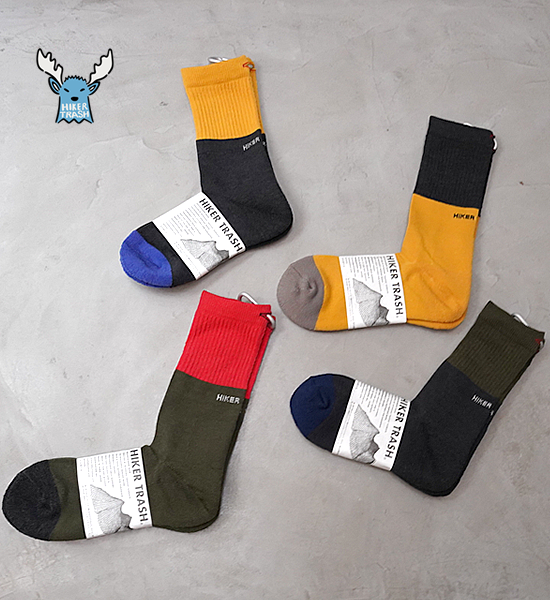 【HIKER TRASH】 ハイカートラッシュ Zero Day "Hike Trek Crew" "4Color" ※ネコポス可