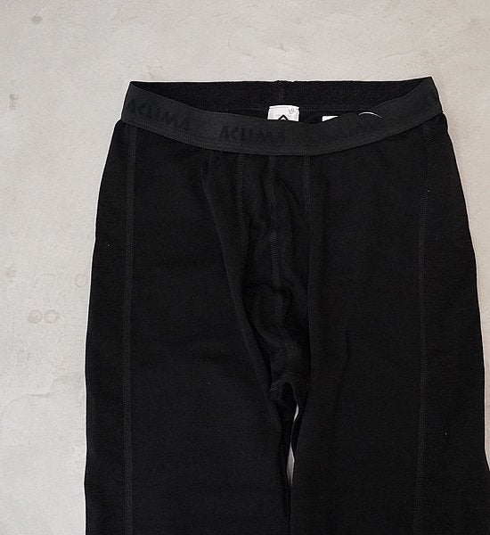 【ACLIMA】アクリマ men's Warm Wool Longs "Jet Black"