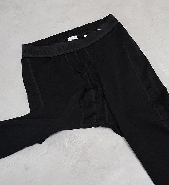 【ACLIMA】アクリマ men's Warm Wool Longs "Jet Black"