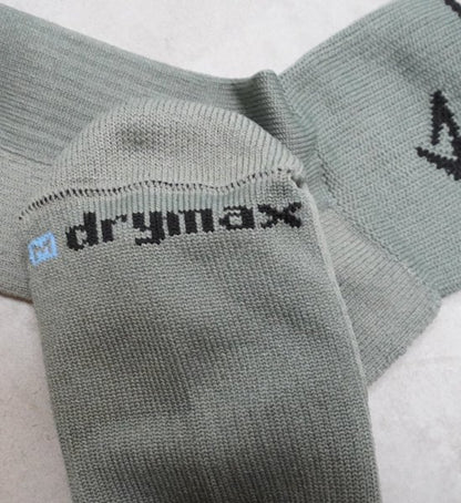 【drymax】ドライマックス Trail Running 1/4 Crew "Foliage Green×Black" ※ネコポス可