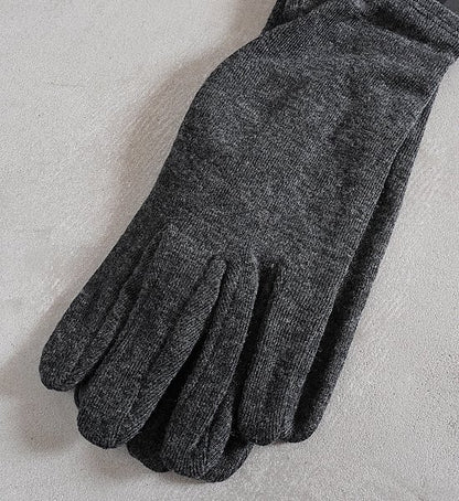 【AXESQUIN】アクシーズクイン Wool Inner Glove 262 "ケシズミイロ" ※ネコポス可