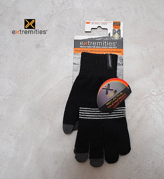 【extremities】エクストリミティーズ Refflective Thinny Touch Glove "Black" ※ネコポス可