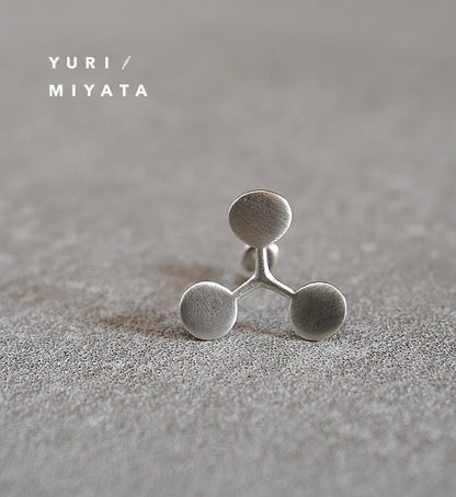 【YURI/MIYATA】ミヤタ ユリ Pierce Leaf / Circle S Silver 02 "Silver"