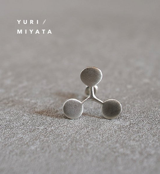 【YURI/MIYATA】ミヤタ ユリ Pierce Leaf / Circle S Silver 02 "Silver"