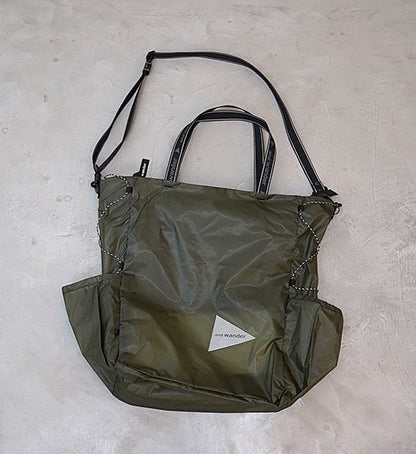 【and wander】アンドワンダー sil tote bag "3Color"